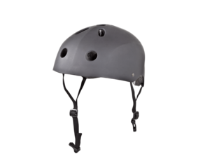 Tough bicycle and skate crash helmet isolated with cut out background