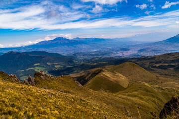 Naklejka premium Ecuadorian Andean landscapes