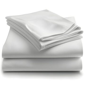 Stack Of White Bedding Sheets