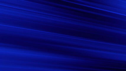 Blue flare light beams on a blue background. Motion. Abstract blurred straight light rays in cyberspace.