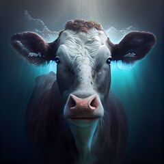 Concept of hol cow, generative ai - obrazy, fototapety, plakaty