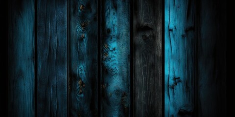 Fototapeta na wymiar A texture of painted old wood with rough planks in a dark rustic background for design, Generative AI