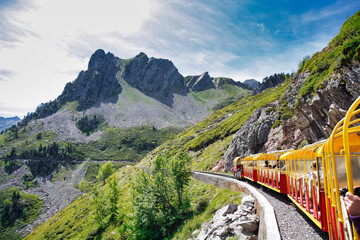 Petit train Artouste, Ossau valley, Pyrenees Atlantiques, Laruns municipality, France © IMAG3S