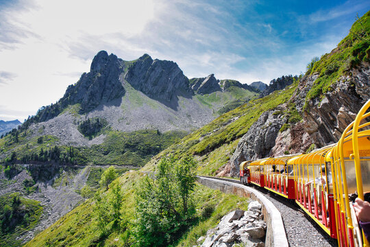 Petit train Artouste, Ossau valley, Pyrenees Atlantiques, Laruns municipality, France
