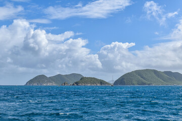 tropical island with sky