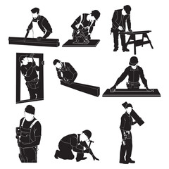 Carpenter silhouette for various purposes