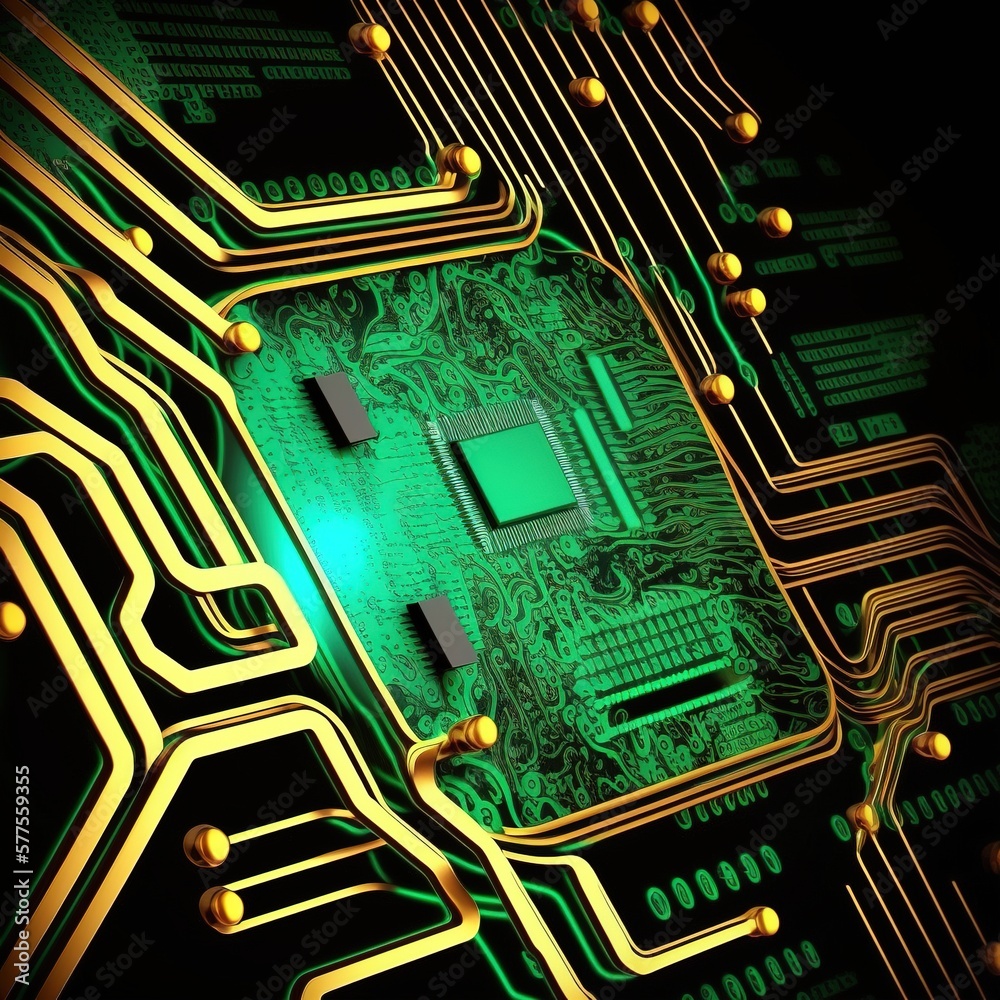 Poster abstract background circuit board/futuristic server server of the future. it is suitable for use as 