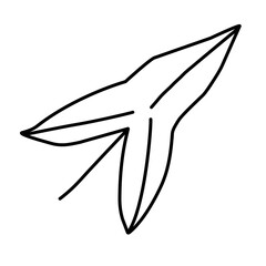 outline leaf icon