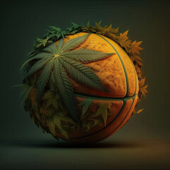 Marijuana Basketball - AI Generated