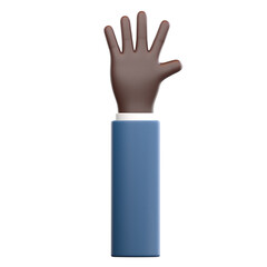 Obraz premium greeting hand gesture 3d illustration