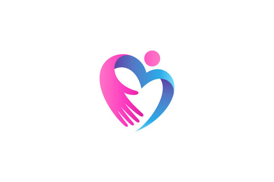 People love care logo in simple design