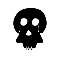 cute skull vector icon