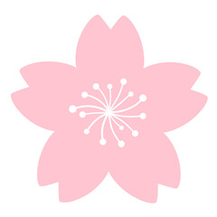 さくらの花のアイコン。
日本の春の象徴的なシンボル。