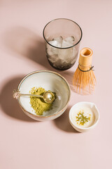tea preparation with matcha