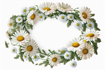Obraz premium frame of daisies