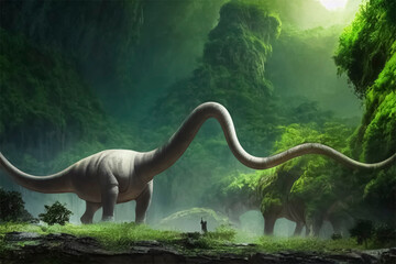 Sauropods are dinosaurs that have long necks.