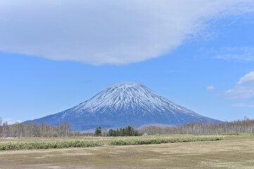 Fototapeta premium Touring the southern coast of Hokkaido in spring