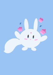 rabbit with heart
