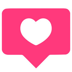 Heart Love flat illustration art 