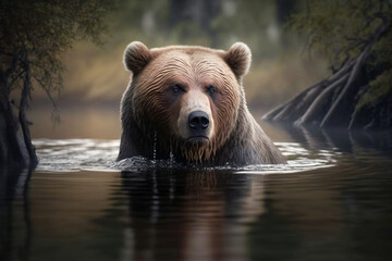 Brown Bear In The Water, Generative Ai