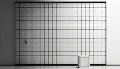 Functional Minimalist Grid Wall Art