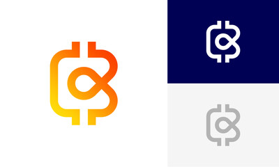 letter B initial logo design vector