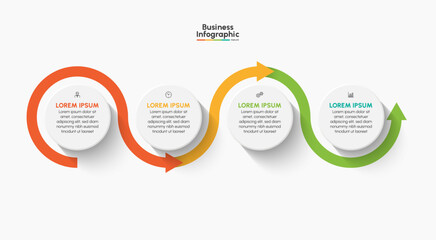Business infographic design background template