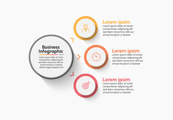 Business infographic design background template