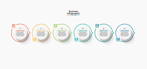 Business infographic design background template