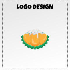 Durian Fruit Logo Illustration Vector Design