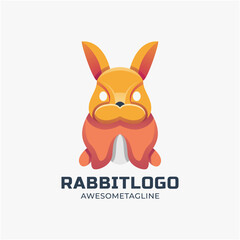 Rabbit Colorful Logo Design