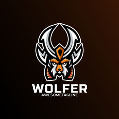Wolf Mascot Logo Design