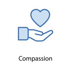 Compassion icon design stock illustration