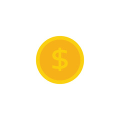 Dollar gold coin png symbol