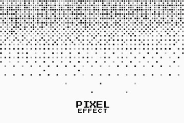 abstract pixilated dotted pattern background in retro style