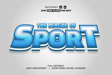 Sport Event Vector Text Effect Editable