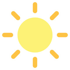 sun icon for illustration