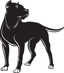 Pitbull silhouette