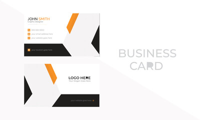 Modern creative business card template. Simple and clean name card.