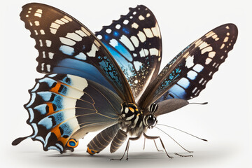 butterfly on a white background created with generative ai