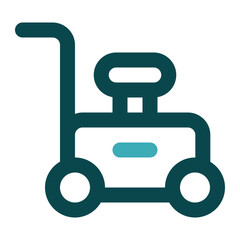 lawn mower icon for illustration