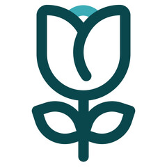 tulips icon for illustration