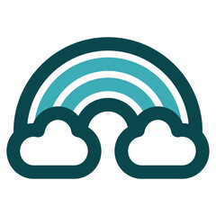 rainbow icon for illustration