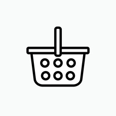Shopping Cart Icon - Vector, Sign and Symbol for Design, Presentation, Website or Apps 