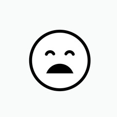 Sad Emoji Faces Vector Icon for Apps and Websites.    
