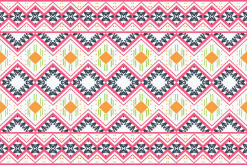 Simple ethnic design drawing. traditional patterned vector It is a pattern geometric shapes. Create beautiful fabric patterns. Design for print. Using in the fashion industry.