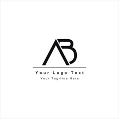 AB or BA letter logo. Unique attractive creative modern initial AB BA A B initial based letter icon logo