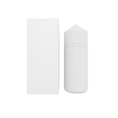 Liquid vape bottles with transparent backgrounds and rendered in high quality, perfect for your liquid products