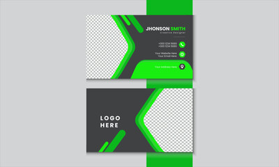 Corporate minimal modern creative business card design template