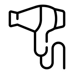 hair dryer line icon